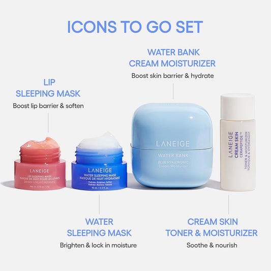 Water Bank Blue Hyaluronic Cream Moisturizer: Hydrating Korean Face Cream with Squalane & Ceramide for Skin Barrier Support, Dermatologist-Tested