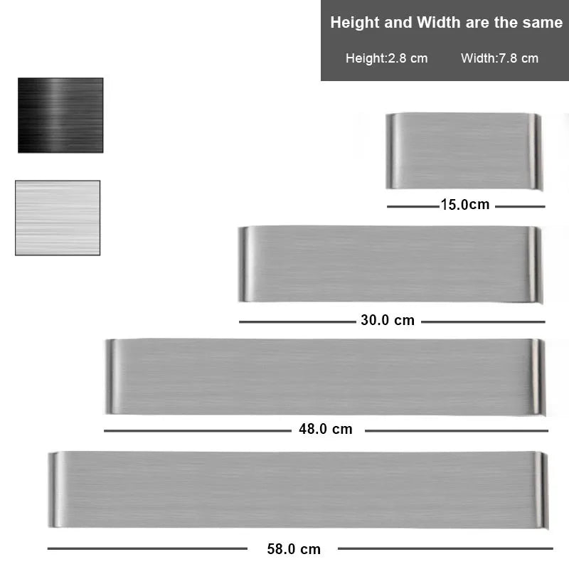 Luces Modern Minimalist LED Aluminum Lamp Bedside Lamp Wall Room Bathroom Mirror Light Direct Creative Aisle Bedroom Decor