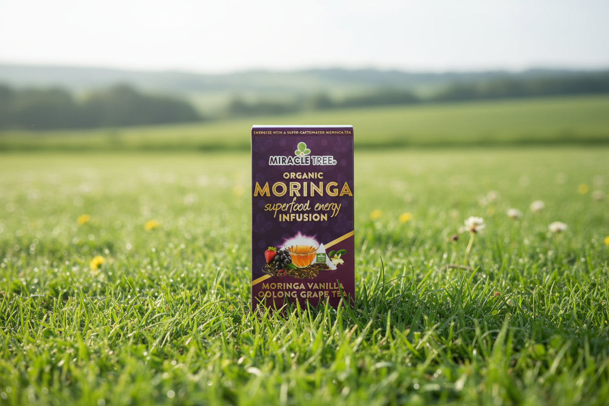 Miracle Tree's Moringa Energy Tea, Grape Vanilla
